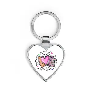 Heart Keychain — Colorful "LOVE" Doodle Keyring | Cute Gift for Valentine’s, Anniversary, Friends