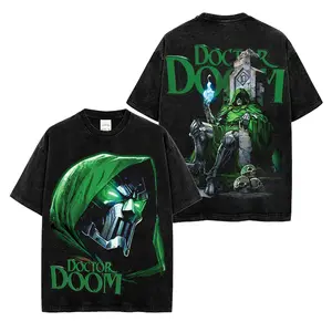 Doctor Doom Premium Acid Washed T-Shirt, Victor Von Doom Shirt, Latveria King Shirt, Character Comics Fans Shirt, Superhero Washed Shirt, Comic Book Fans T-Shirt, Superhero Graphic Tee