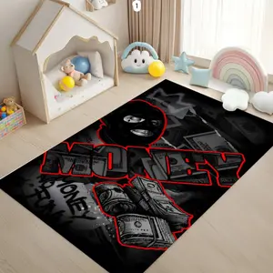 Dollar Patterned Carpet, Retro American Gangster Style Durable and Suitable for Decorating Living Rooms and Bedrooms with Carpets, Home Decor Rugs
