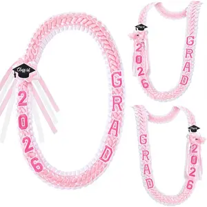 2026 graduation sash, hand-woven, adorned with the letters 'GRAD' and a graduation cap badge, adjustable graduation fund sash with safety pin, suitable as a graduation gift, school/college party supply, and a unisex gift