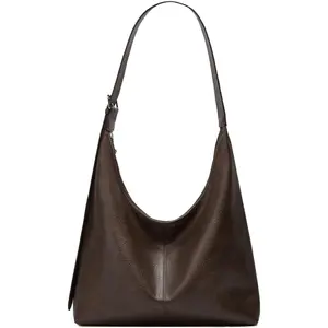 Slouchy Tote Bags for Women Retro Vegan Leather Shoulder Crossbody Bag Faux Leather Handbag Purse Satchel Soft Leather Bag SpringStatements