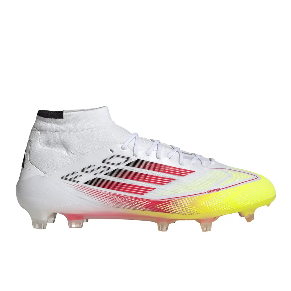 adidas Womens F50 Elite Mid Firm Ground Soccer Cleats - White adidas Womens F50 Elite Mid Firm Ground Soccer Cleats - White