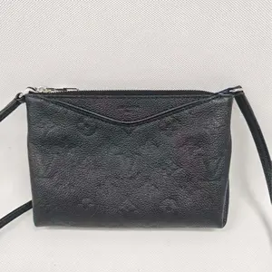 Pre-owned Louis Vuitton leather Crossbody Bags pallas mini black dress [ Vault ]
