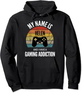 My Name Is Helen And I Have A Gaming Addiction Pullover Hoodie - Wesleylewi Shop 75B09LGYKD68