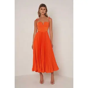 Whitney Dress - Tangerine