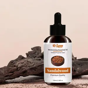 Sandalwood Essential Oil, Pure and Natural Sandalwood Oil, Premium Grade Essential Oils for Hair Care, Skin, Aromatherapy, Massage and Humidifiers, Scented Body Oils
