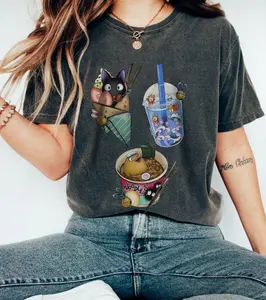 Studio Ghibli Food Shirt, Sweatshirt, Hoodie – Anime Hooded Sweatshirt Featuring Iconic Ghibli Dishes, Howls Moving Castle Shirt, Studio Ghibli Anime Shirts