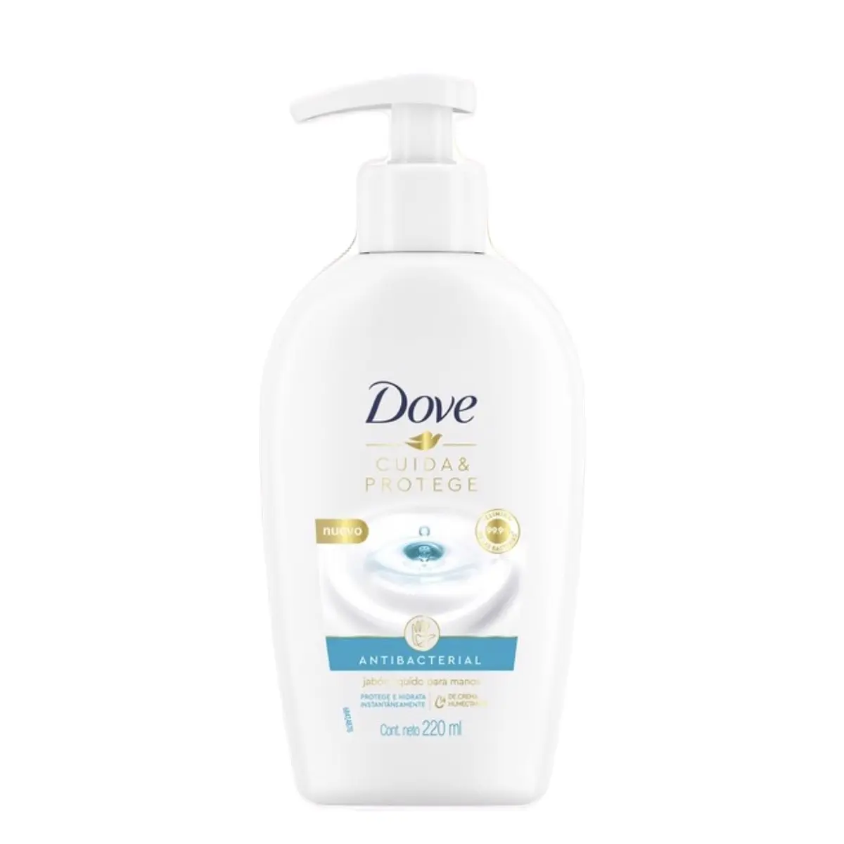 Dove Jabón Líquido para Manos, Gentle Hand Wash, 220ml, Pack of 2 - Nail, Body Care Skin Repair