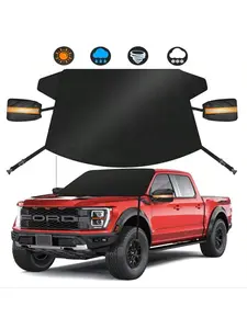 Windshield Cover for Ice and Snow – Universal Fit for Cars, SUVs, and Trucks, Heavy-Duty 600D Oxford Fabric Frost Protector for Ice and Sleet, Includes Anti-Theft Straps