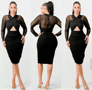 Women's Formal Gaby Dress - Stretchy Polyester, Adjustable Straps, Elegant Comfortable, Chic Expandable Better-Fitting Ceremonial Fitted Party Dress for Formal Occasions, Elegance, Ceremonial Party Dresses