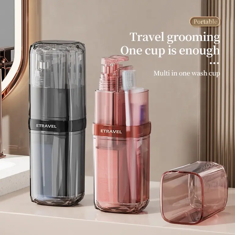 7-in-1 Portable Travel Kit - Leakproof Bottles + Toothbrush Set for Carry-On & TS Approved