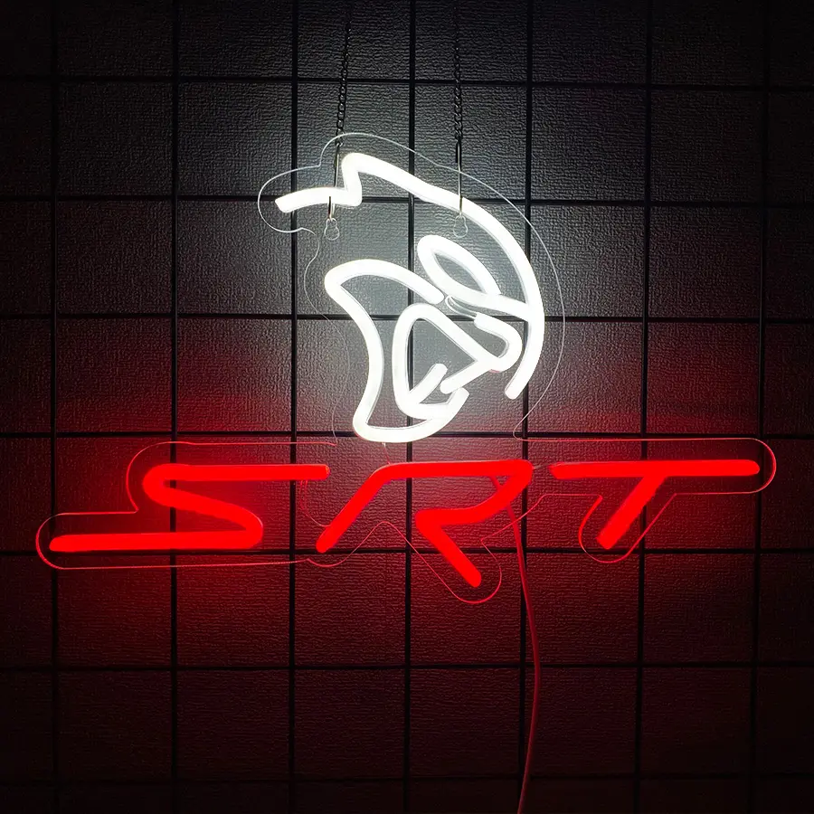 Neonetics 5HELLC Dodge Hellcat SRT Neon Sign Vibrant Neon Lighting