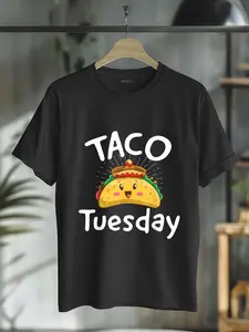 100% Cotton Taco Tuesday Mexican Food Lover Women Men Taco Tuesday T-Shirt