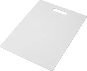 Large Cutting Board, Dishwasher Safe, Plastic Kitchen Chopping Board with Easy-Grip Handle, 11 x 14 Inches.