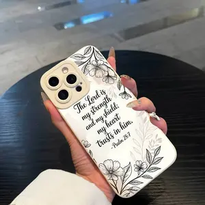 Bible-Themed UV-Printed TPU Smartphone Protector Case, 360-Degree Full Protection Cover, Unisex Accessory for iPhone Devices (17,17E,16,16E,15,14,13,13 Mini,12,12 Mini,11,X,XS,XS Max,XR), Birthday & Holiday Gift by summerwins,summerwins