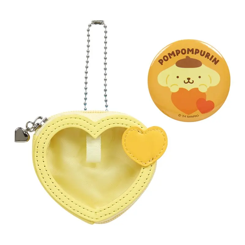 Pompompurin Mini Pouch and Pin Set (Big Heart Series)