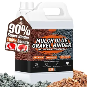 Mulch Glue, Gravel Binder 1Gallon Lasts Up to 2 , Rock Glue for Landscaping  Adhesion of Pea Gravel Stabilizer Landscape, 90% Super Gravel Hold, Stone Binder for Pine Straw&Mulch
