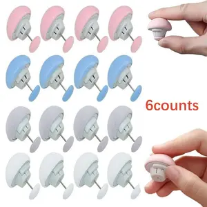 Bed Sheet Quilt Clip, 6 Counts Anti-Slip Blanket Buckles, One-Button Unlock Duvet Cover Quilt Fixer, Quilt Fastener Clip Holder
