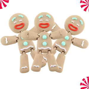 THREE (3) Gingerbread Man Tree Ornament THREE (3) Gingerbread Man Tree Ornament