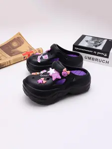 Cute Star & Bunny Design Chunky Vented Clog for Women, Soft Back To School Non-slip Sandal, Chunky Vented Classic Clogs for Daily, 2025 Summer Trendy Shoes, Casual Breathable Slippers