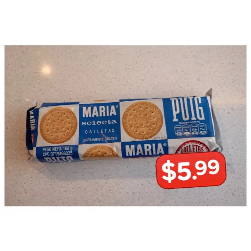 Paquete de Galletas Dulces Tipo María (Snack Dulce)