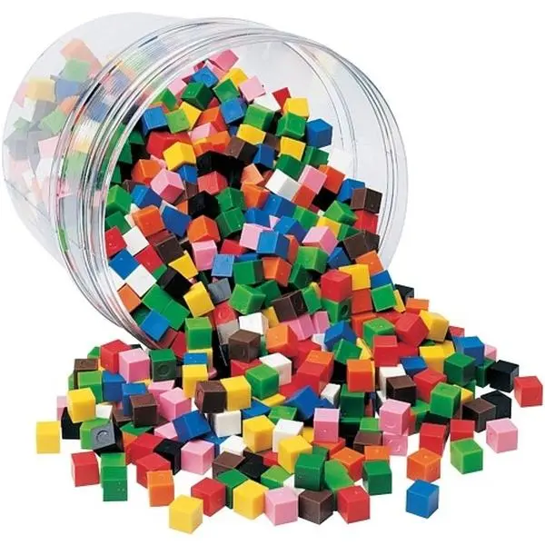 Learning Resources LRNLER2089 Centimeter Cubes Set - Colorful Cubes, School & Office Educational Stationery Supplies for Students
