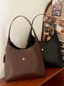 Women's Wax Leather Handbag, Fashion Shoulder Bag, Crossbody Tote, Pu Tote Satchel, Ideal for Vacation, Shopping, Travel, Commuting Daily Use