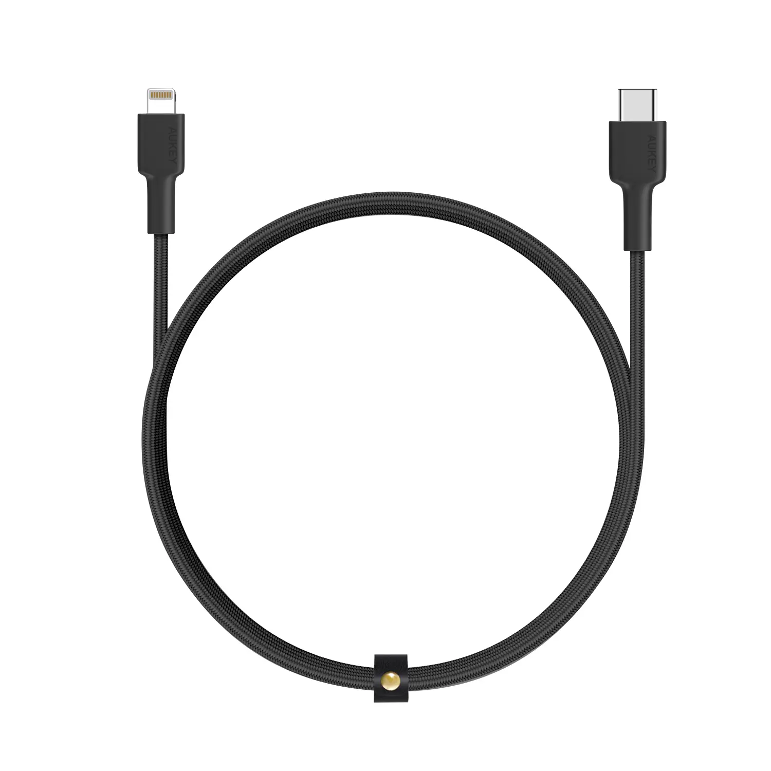 AUKEY CB-CL01/02 USB-C TO Lightning Cable With MFi-certified earbuds charing phone charing smartnfccase Alloy Charging Cellphone