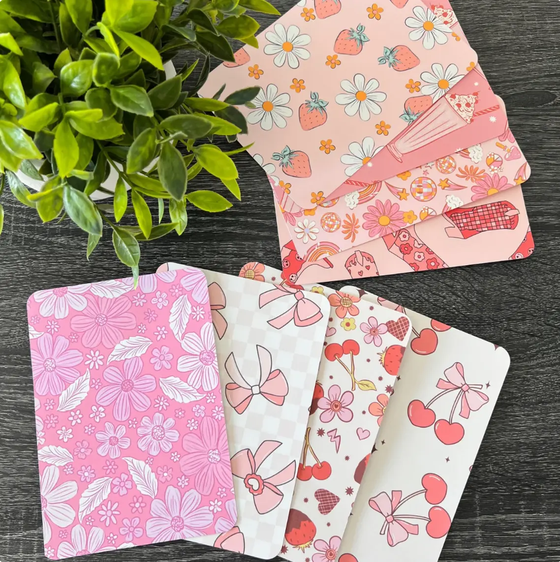 Coquette Girly Kindle Inserts - Durable High-Quality Cardstock for Clear Case Covers Colorsoft Stylish Coquette Pattern for Chic Feminine Touch Perfect Gift for Readers Funny Stickers