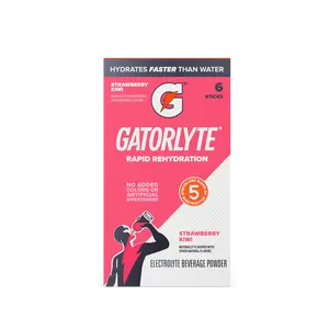 Gatorlyte | Single-serve powder | Strawberry Kiwi | 6 pack