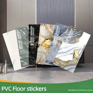 31pcs Easy-To-Stick Self-Adhesive Imitation Tile Wall Stickers - Waterproof PVC, Marble Effect Design for Kitchen & Bathroom Decor