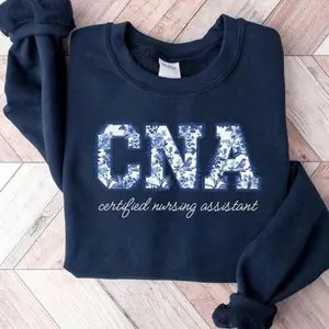 Toile de Jouy CNA Sweatshirt, Medical Tee, Cute Gift for CNA, Certified Nursing Assistant Crewneck, Floral Nurse Graphic Top
