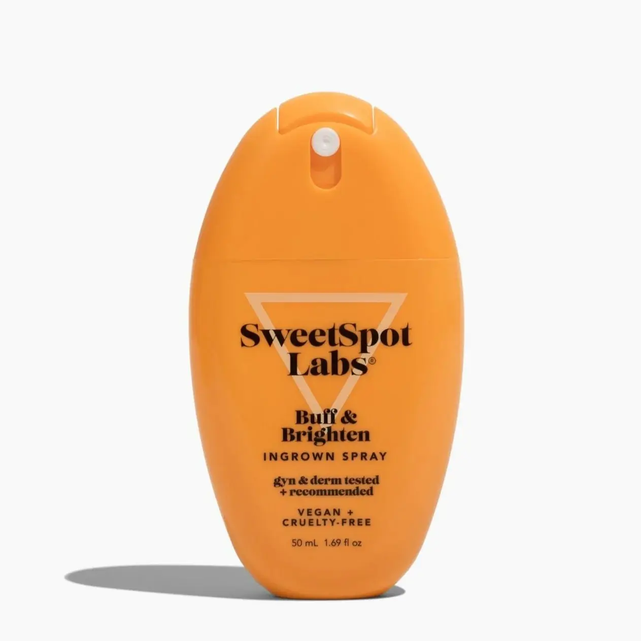 SweetSpot Labs Buff & Brighten Ingrown Hair Daily Treatment Spray to Prevent Ingrowns and Razor Bumps, Soothe Bikini or Underarm Razor Burn, Brighten Dark Spots & Strawberry Legs, Treat Keratosis Pilaris Comfort Feminine Bikini Care 1.69 oz. Body Care Hai