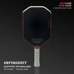 Boomstik Tesla Pickleball Paddle Epp Foam Core Tpu Power Ring, Enhanced Strength Control Stability, Moi Adjustment System, Multi-Layer Carbon Fiber