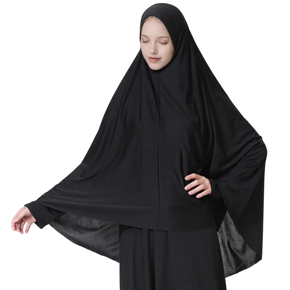 2025 New Women's High Stretch Hijab Muslim Arabian Long Milk Silk Purity Color Chiffon Hijab