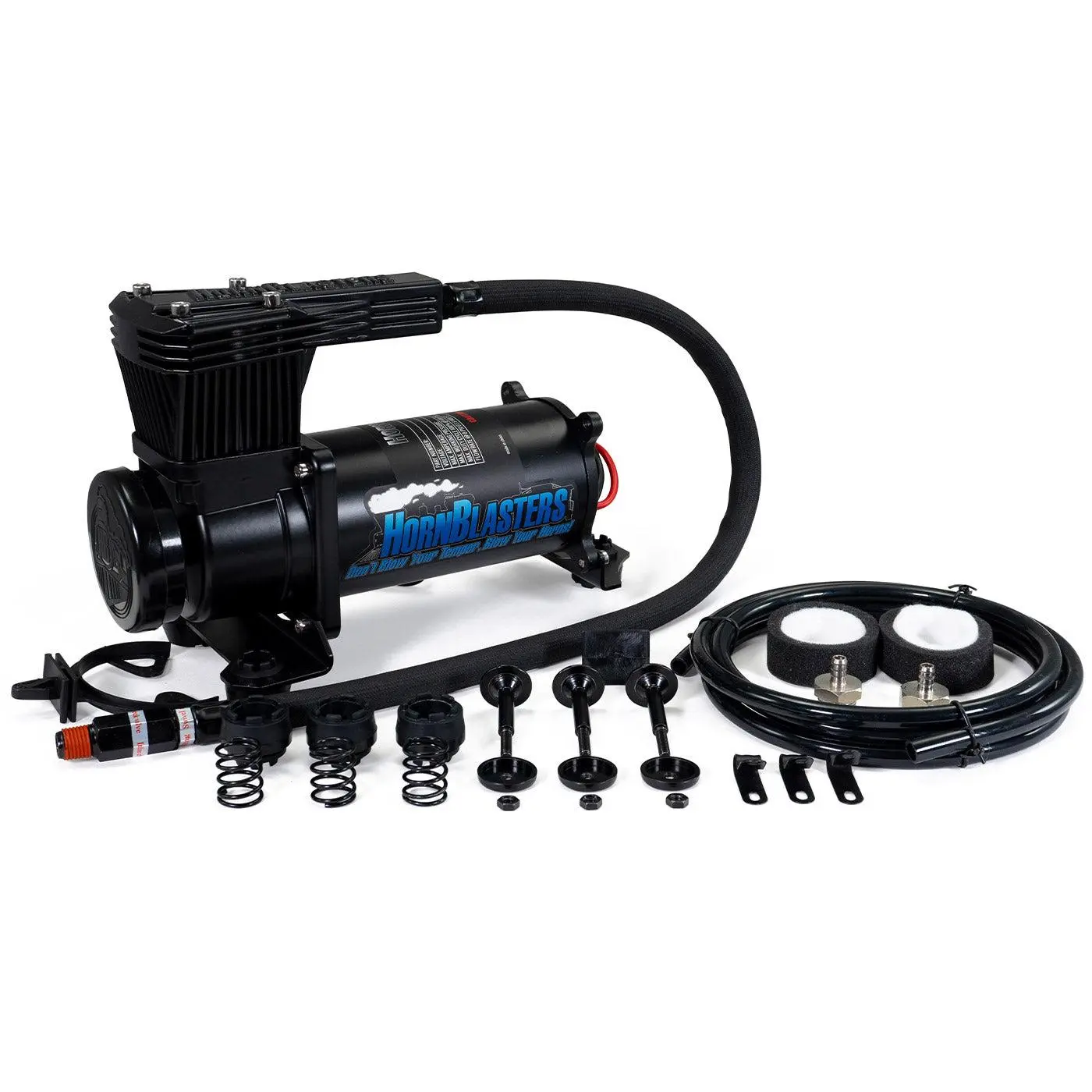 HornBlasters HB-3Q Air Compressor | 12-Volt | Vehicle-Mounted, Quiet Operation, Compact Design, 200 PSI Max Pressure, 1/4" NPT Hose, 2-Year Warranty HornBlasters HB-3Q Air Compressor | 12-Volt | Vehicle-Mounted, Quiet Operation, Compact Design, 200 PSI Max Pressure, 1/4" NPT Hose, 2-Year Warranty