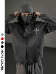 Unisex Anti-Social Hoodie, Graphic Print, Fitted Style, Casual Streetwear, Warm and Thick, Cross-Print Design, Fall & Winter Fashion, Long Sleeve, Casual Cozy Sweatshirt