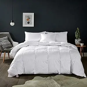 Soft Full Size Comforter Duvet Insert-Down Alternative Comforter with Corner Tabs-Lightweight Breathable Machine Washable (White, 82"x86")