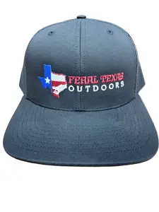 Feral Texas Outdoors Black Richardson Hat - Embroidered Logo