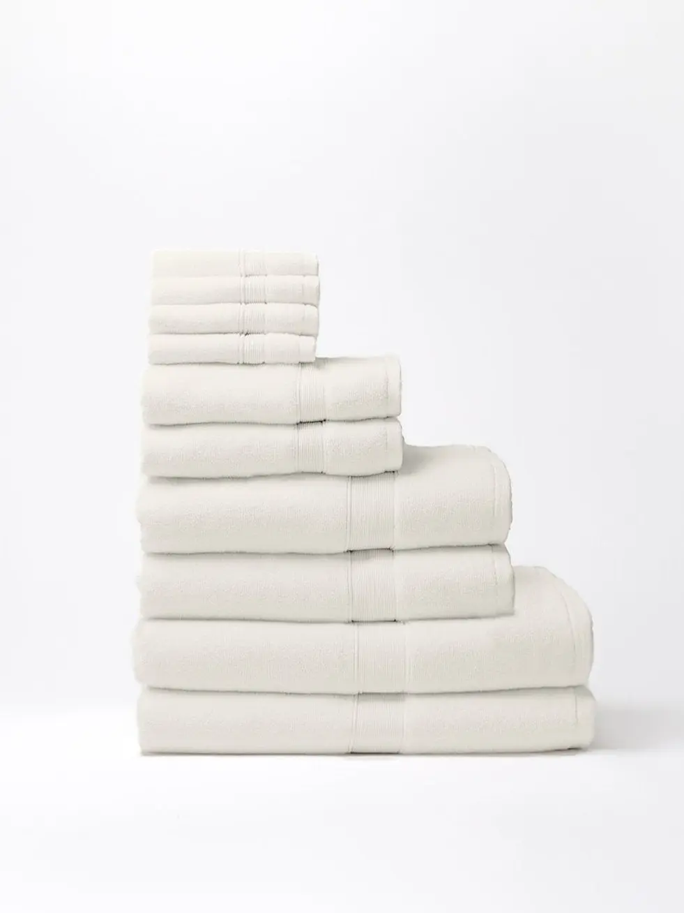 Cozy Earth Complete Luxe Bath Bundle - Ultra-Soft Bamboo Viscose & Cotton Towel Set with 0-Twist Technology