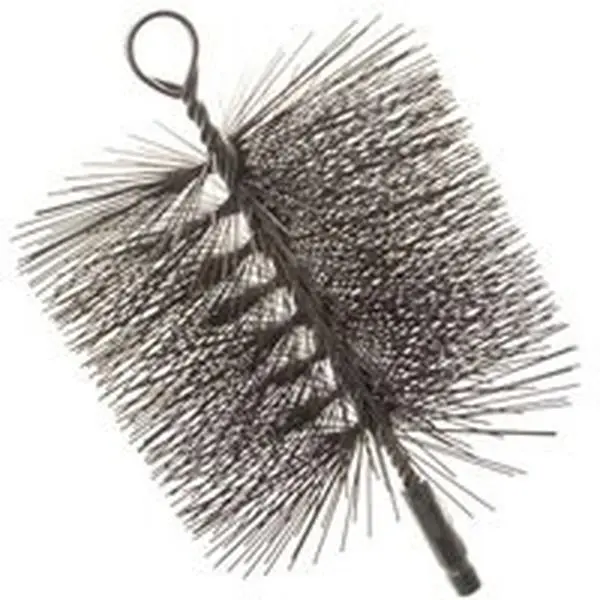 Premium Pipe Cleaning Single Brush, 7 In. Inch Size, 0.25 In. NPT Fitting, Metal Bristles