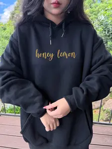 Honey Lemon Sweatshirt – Cute Minimal Aesthetic Oversized Cozy Crewneck Pullover