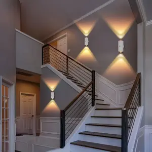 LED Motion Sensor Wall Light, Rechargeable Battery Powered Staircase Decor Lamp, Wireless Magnetic LED Night Light for Hallway, Bedroom, Patio, Home Decor Lighting