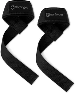 Padded Cotton Lift Straps - Soft, Supportive  Wrist Pads - 21.5" Length, 1.5" Width - Reinforced Edges & Heavy-Duty Stitching - Cushions Wrists for Lifting Support