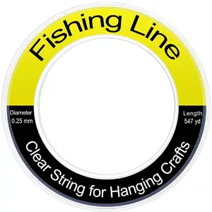 Fishing Line Wire 1640ft, Monofilament Fishing Line, Clear Invisible Nylon String for Hanging Crafts