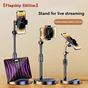 360 Degree Rotating Universal Smartphone Holder, Adjustable Height, Stable and Portable Desktop Mount, Ideal for iPhone and Android, Perfect for Video Viewing and Photography, Mobile Phone Holder