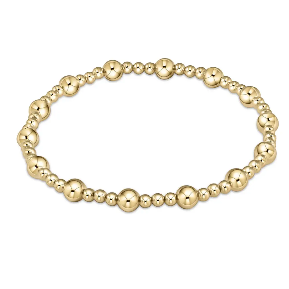 ENEWTON | Classic Sincerity Pattern 5mm Bracelet - Gold