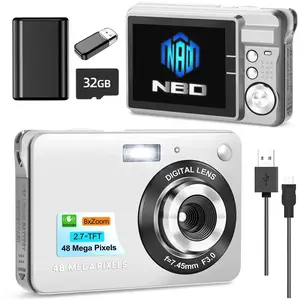 NBD Kids Digital Camera 48MP 8X Digital Zoom Mini Compact Cameras, 2.7 Inch FHD Pocket Cameras