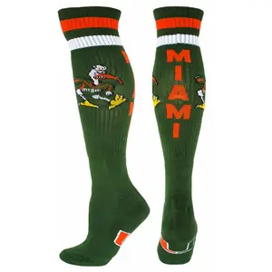 Miami Hurricanes Green Tube Socks