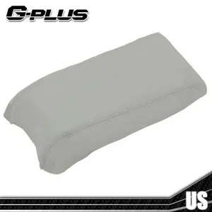 Fit For 2015-2019 Hyundai Sonata Gray Leather Center Console Lid Armrest Cover G-PLUS